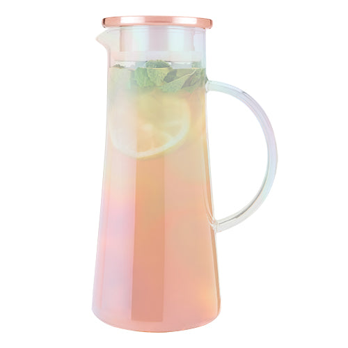 Iridescent Glass Iced Tea Carafe