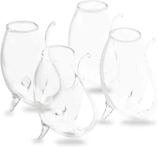 Crystal Port and Dessert Wine Sippers, Dry Sherry, Cordial, Aperitif & Nosing Copitas Tasting Glass - Dinner Drink Glassware Glasses | Set of 4 - 3 oz Sipper | - The Wine Savant-1
